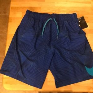 Nike Men's Breaker 9" Volley Blue Swim Trunks